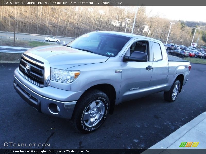 Silver Sky Metallic / Graphite Gray 2010 Toyota Tundra TRD Double Cab 4x4