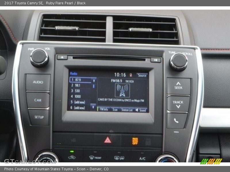 Ruby Flare Pearl / Black 2017 Toyota Camry SE