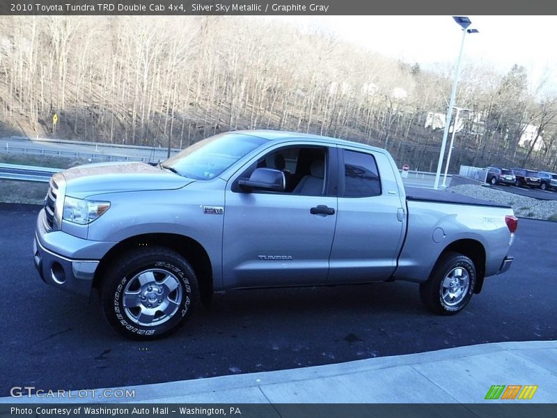 Silver Sky Metallic / Graphite Gray 2010 Toyota Tundra TRD Double Cab 4x4