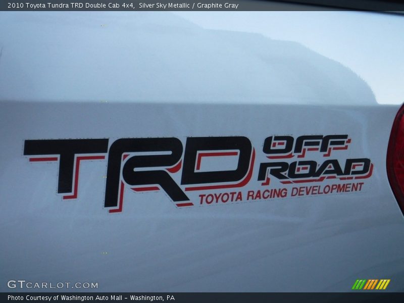 Silver Sky Metallic / Graphite Gray 2010 Toyota Tundra TRD Double Cab 4x4