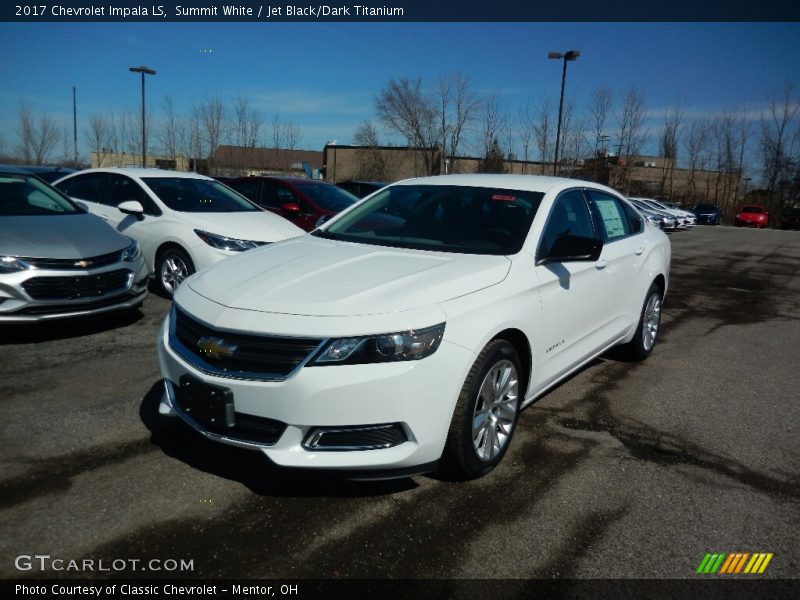 Summit White / Jet Black/Dark Titanium 2017 Chevrolet Impala LS