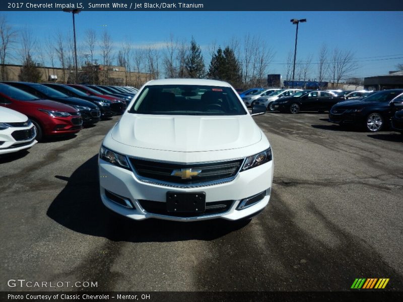 Summit White / Jet Black/Dark Titanium 2017 Chevrolet Impala LS