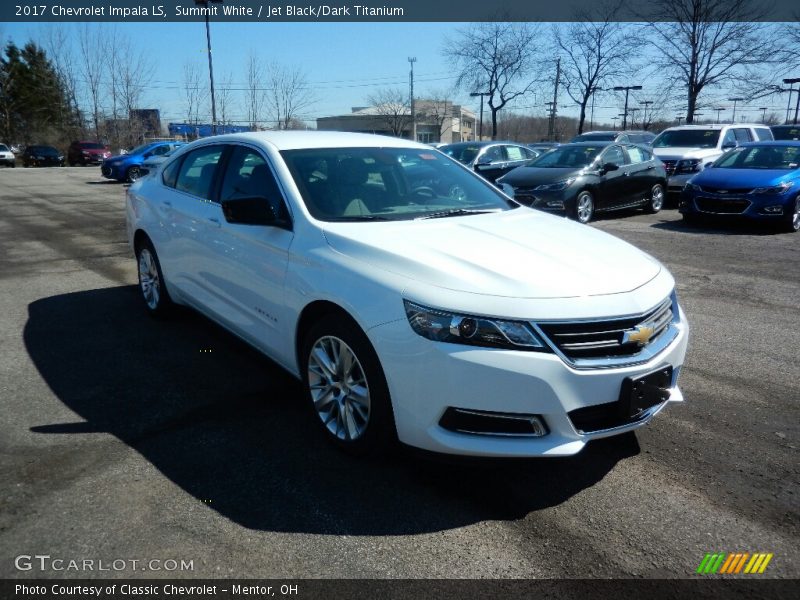 Summit White / Jet Black/Dark Titanium 2017 Chevrolet Impala LS