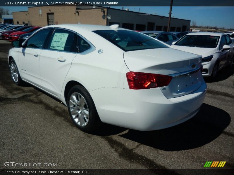 Summit White / Jet Black/Dark Titanium 2017 Chevrolet Impala LS