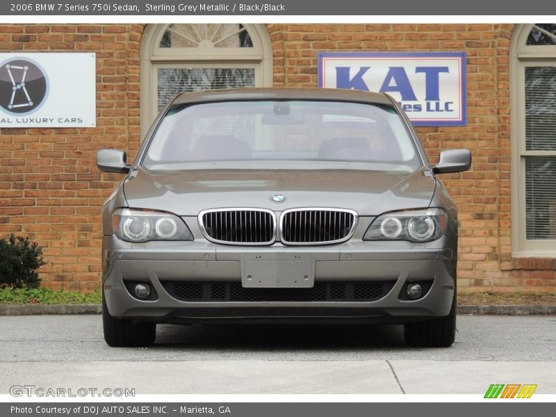 Sterling Grey Metallic / Black/Black 2006 BMW 7 Series 750i Sedan