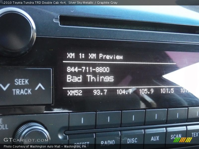 Silver Sky Metallic / Graphite Gray 2010 Toyota Tundra TRD Double Cab 4x4