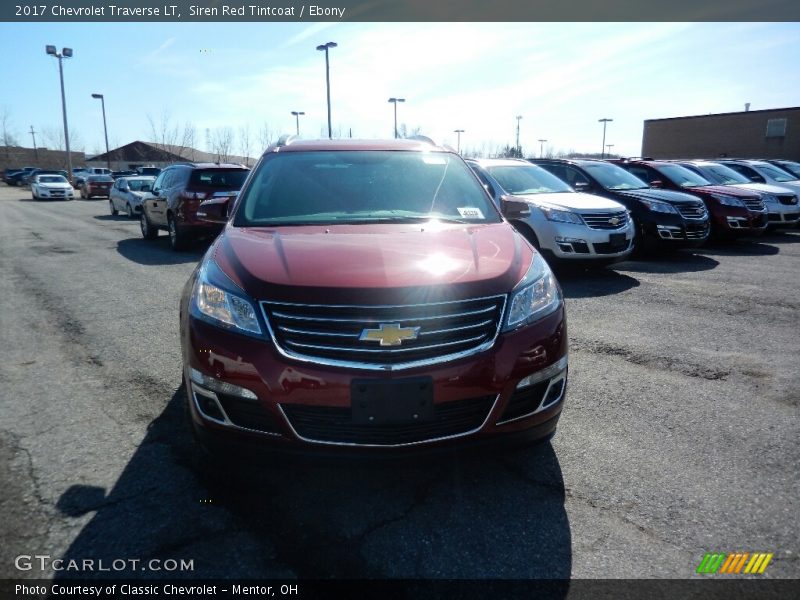 Siren Red Tintcoat / Ebony 2017 Chevrolet Traverse LT