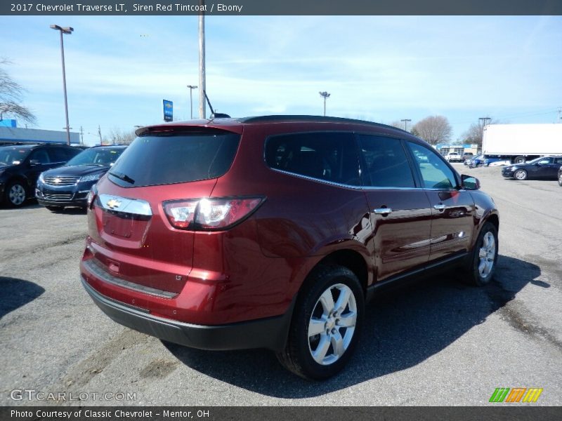 Siren Red Tintcoat / Ebony 2017 Chevrolet Traverse LT