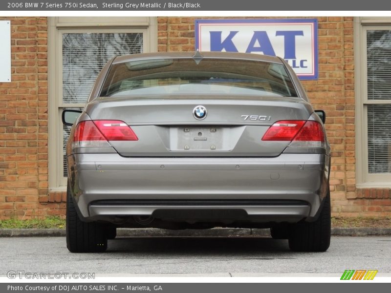 Sterling Grey Metallic / Black/Black 2006 BMW 7 Series 750i Sedan