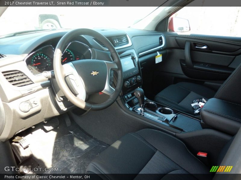 Siren Red Tintcoat / Ebony 2017 Chevrolet Traverse LT