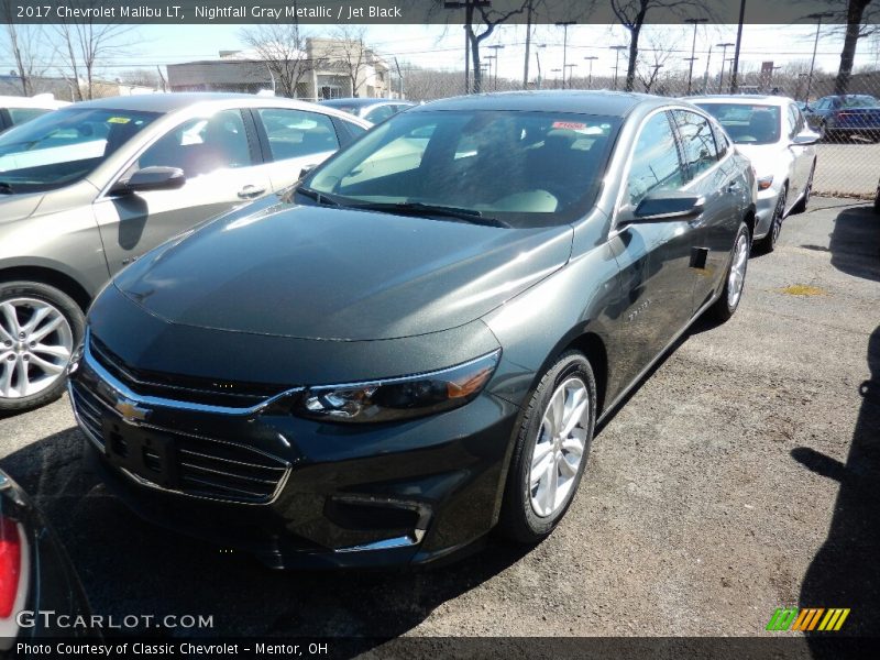 Nightfall Gray Metallic / Jet Black 2017 Chevrolet Malibu LT