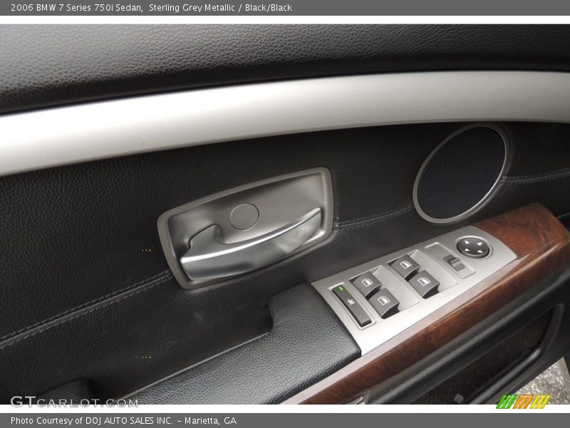 Sterling Grey Metallic / Black/Black 2006 BMW 7 Series 750i Sedan