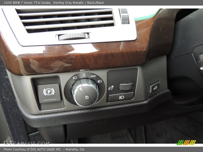 Sterling Grey Metallic / Black/Black 2006 BMW 7 Series 750i Sedan