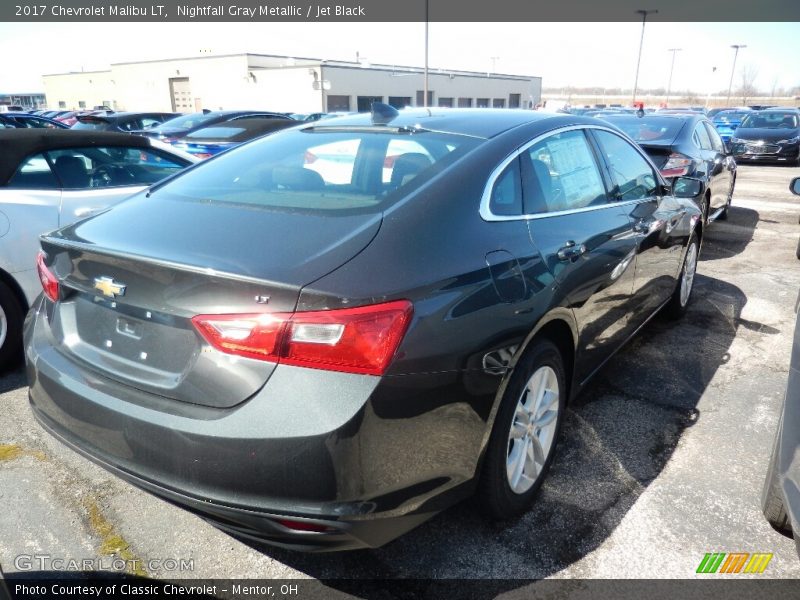Nightfall Gray Metallic / Jet Black 2017 Chevrolet Malibu LT