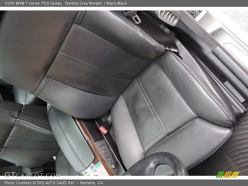 Sterling Grey Metallic / Black/Black 2006 BMW 7 Series 750i Sedan