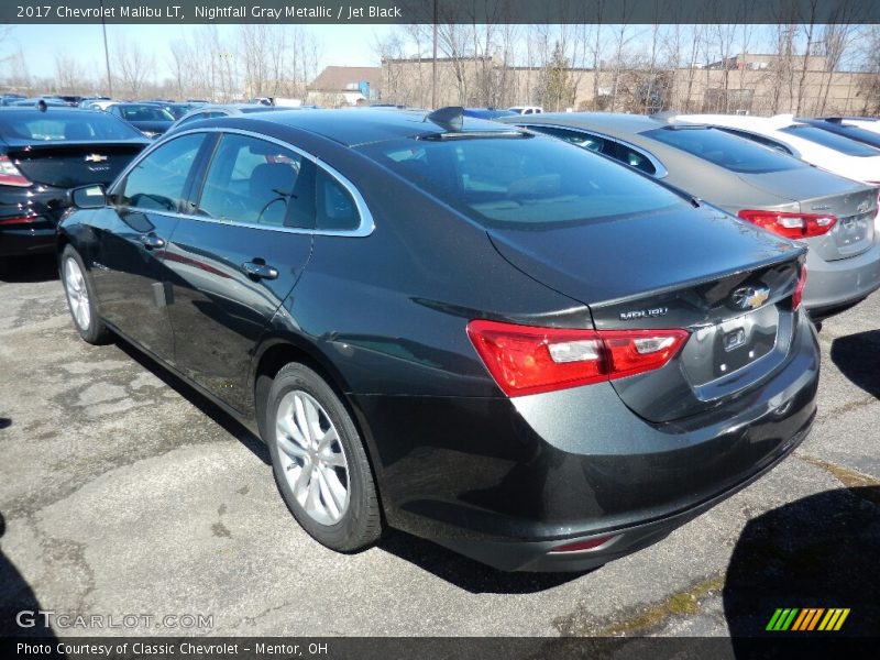Nightfall Gray Metallic / Jet Black 2017 Chevrolet Malibu LT