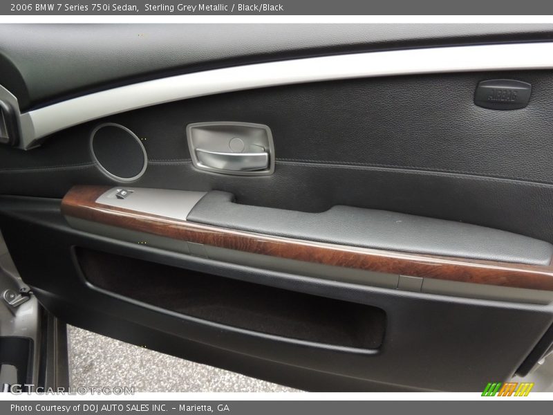 Sterling Grey Metallic / Black/Black 2006 BMW 7 Series 750i Sedan