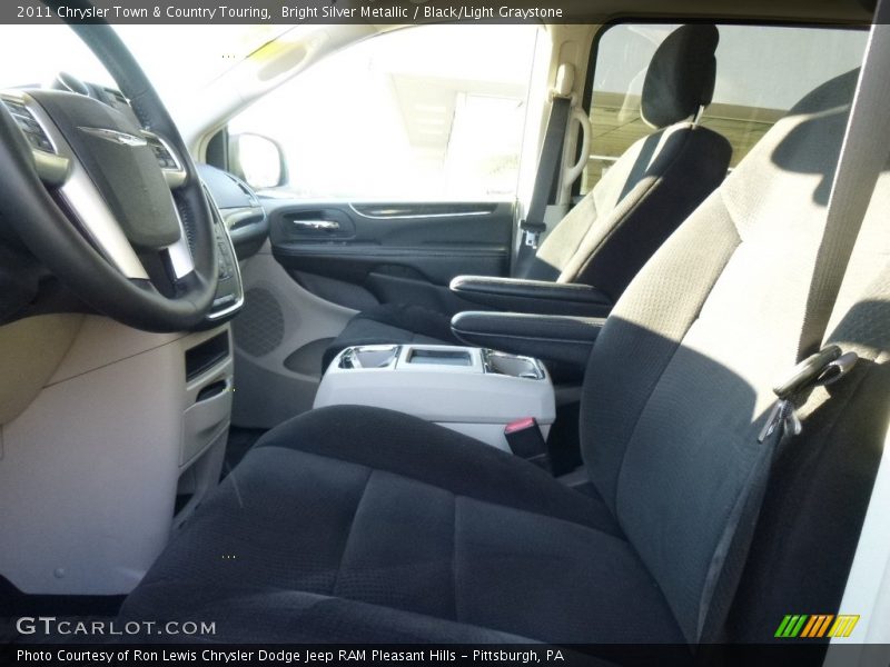 Bright Silver Metallic / Black/Light Graystone 2011 Chrysler Town & Country Touring