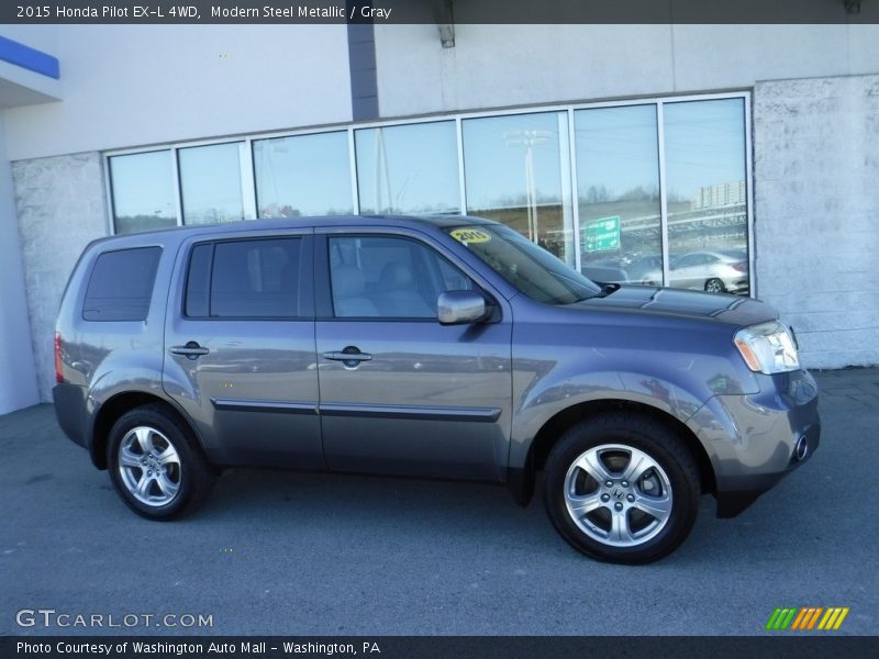 Modern Steel Metallic / Gray 2015 Honda Pilot EX-L 4WD