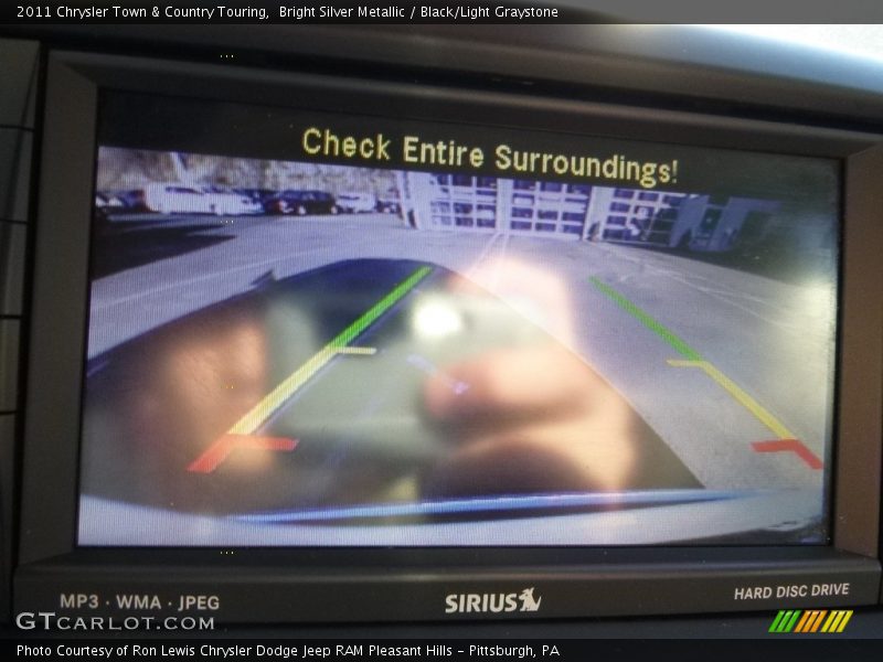 Bright Silver Metallic / Black/Light Graystone 2011 Chrysler Town & Country Touring