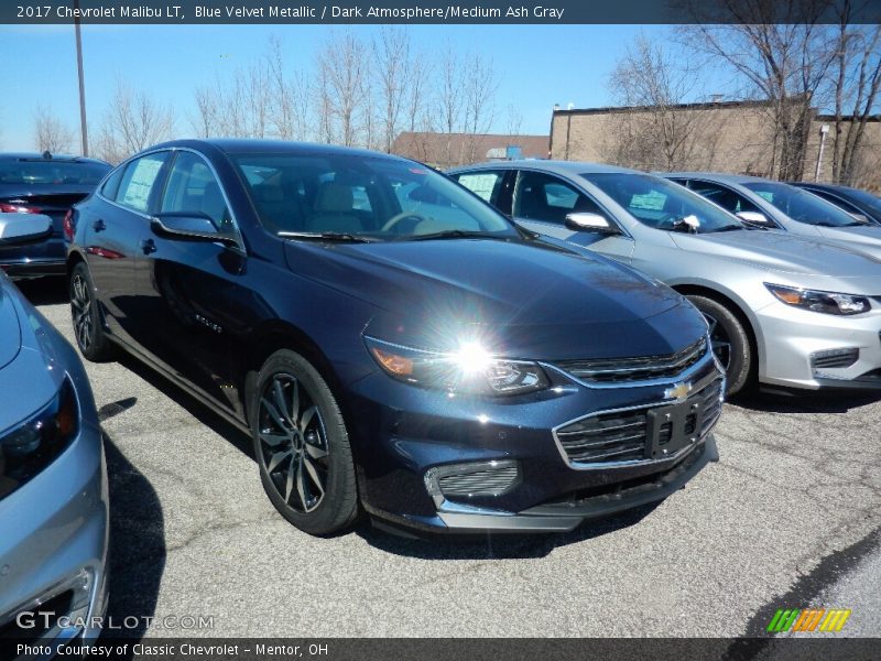 Blue Velvet Metallic / Dark Atmosphere/Medium Ash Gray 2017 Chevrolet Malibu LT