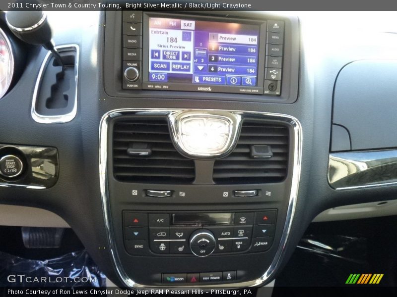 Bright Silver Metallic / Black/Light Graystone 2011 Chrysler Town & Country Touring