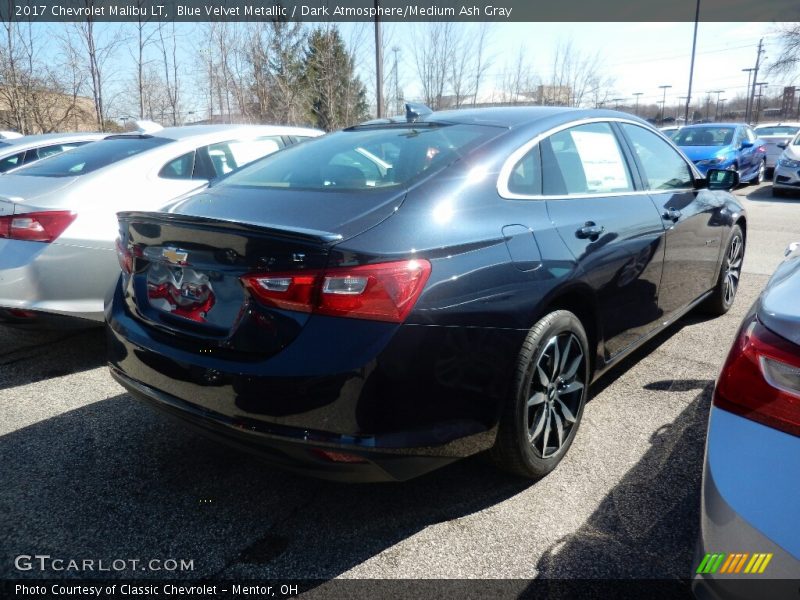 Blue Velvet Metallic / Dark Atmosphere/Medium Ash Gray 2017 Chevrolet Malibu LT