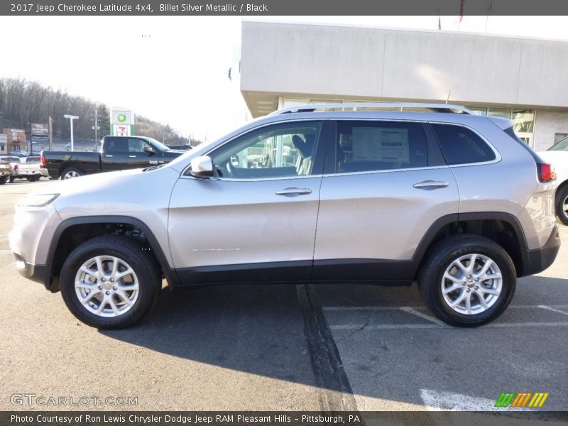 Billet Silver Metallic / Black 2017 Jeep Cherokee Latitude 4x4