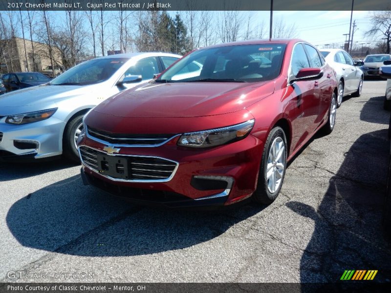 Cajun Red Tintcoat / Jet Black 2017 Chevrolet Malibu LT