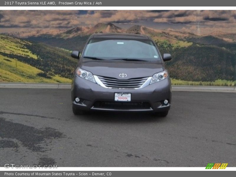 Predawn Gray Mica / Ash 2017 Toyota Sienna XLE AWD