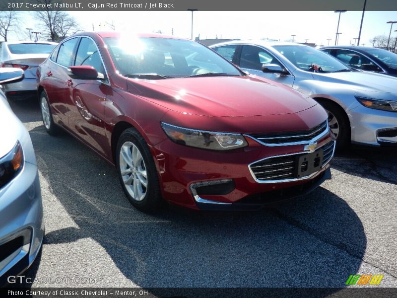 Cajun Red Tintcoat / Jet Black 2017 Chevrolet Malibu LT