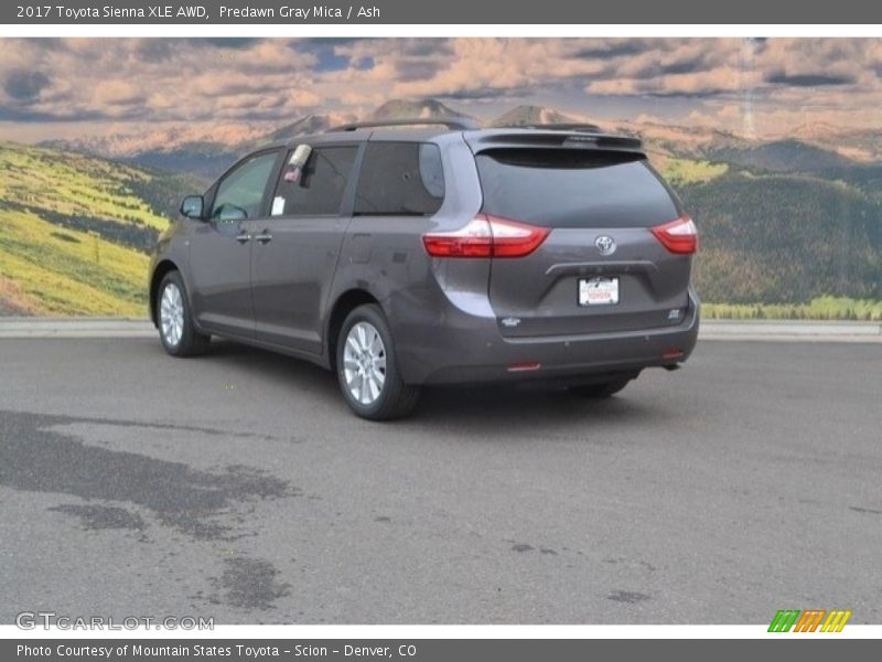 Predawn Gray Mica / Ash 2017 Toyota Sienna XLE AWD