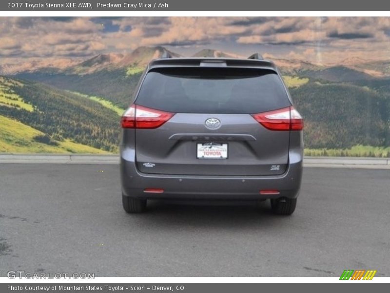 Predawn Gray Mica / Ash 2017 Toyota Sienna XLE AWD