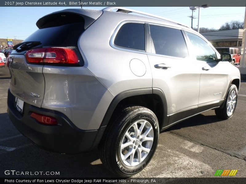 Billet Silver Metallic / Black 2017 Jeep Cherokee Latitude 4x4