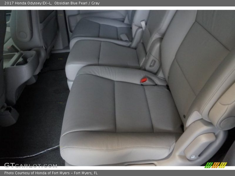 Obsidian Blue Pearl / Gray 2017 Honda Odyssey EX-L
