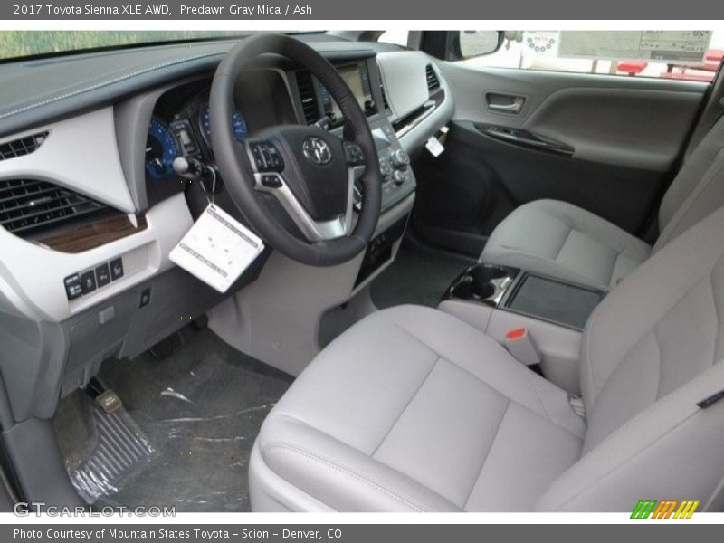 Predawn Gray Mica / Ash 2017 Toyota Sienna XLE AWD