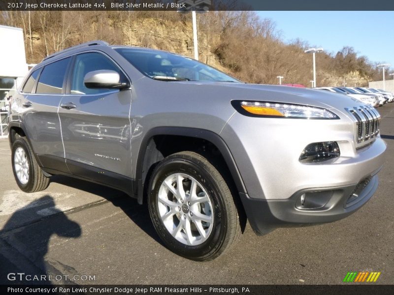 Billet Silver Metallic / Black 2017 Jeep Cherokee Latitude 4x4