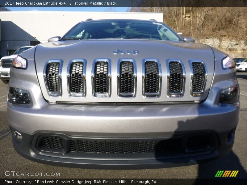 Billet Silver Metallic / Black 2017 Jeep Cherokee Latitude 4x4