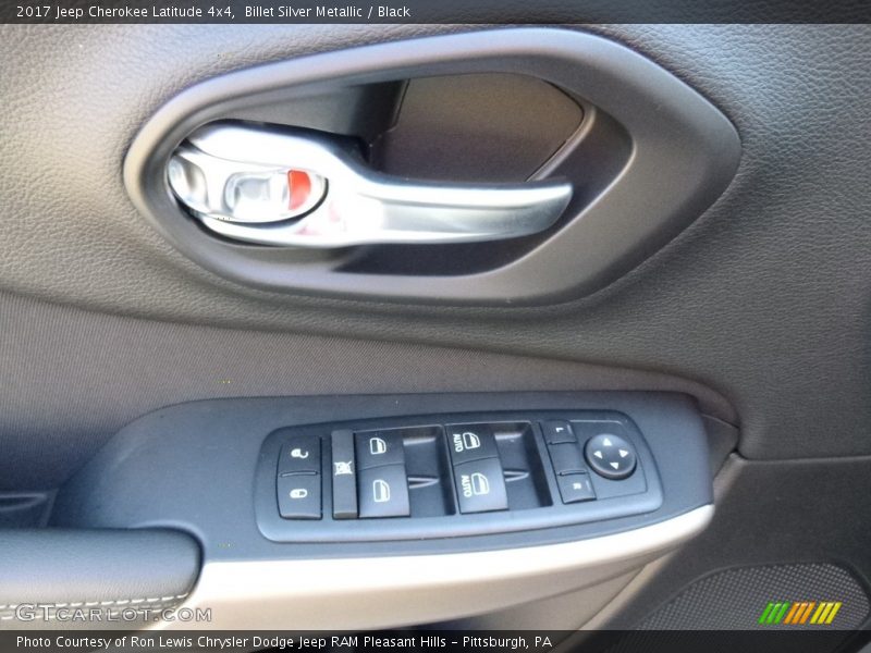Billet Silver Metallic / Black 2017 Jeep Cherokee Latitude 4x4