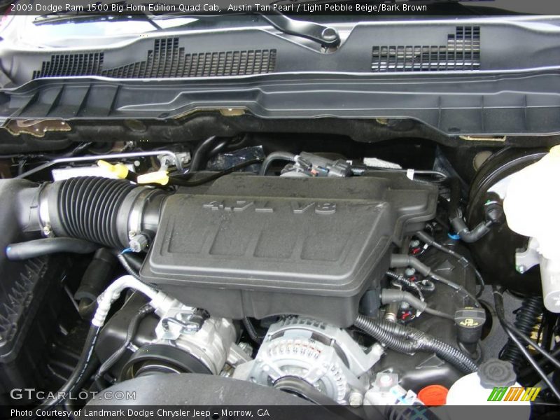 Austin Tan Pearl / Light Pebble Beige/Bark Brown 2009 Dodge Ram 1500 Big Horn Edition Quad Cab