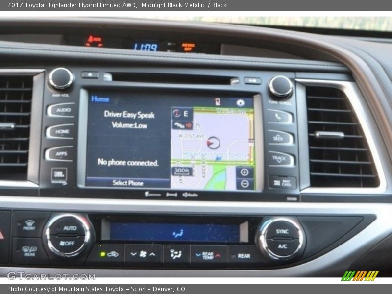 Midnight Black Metallic / Black 2017 Toyota Highlander Hybrid Limited AWD