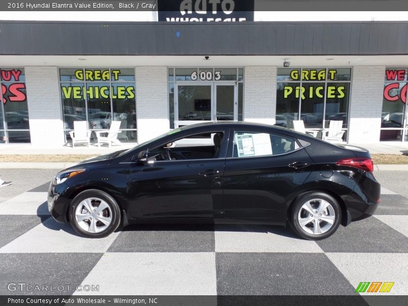 Black / Gray 2016 Hyundai Elantra Value Edition