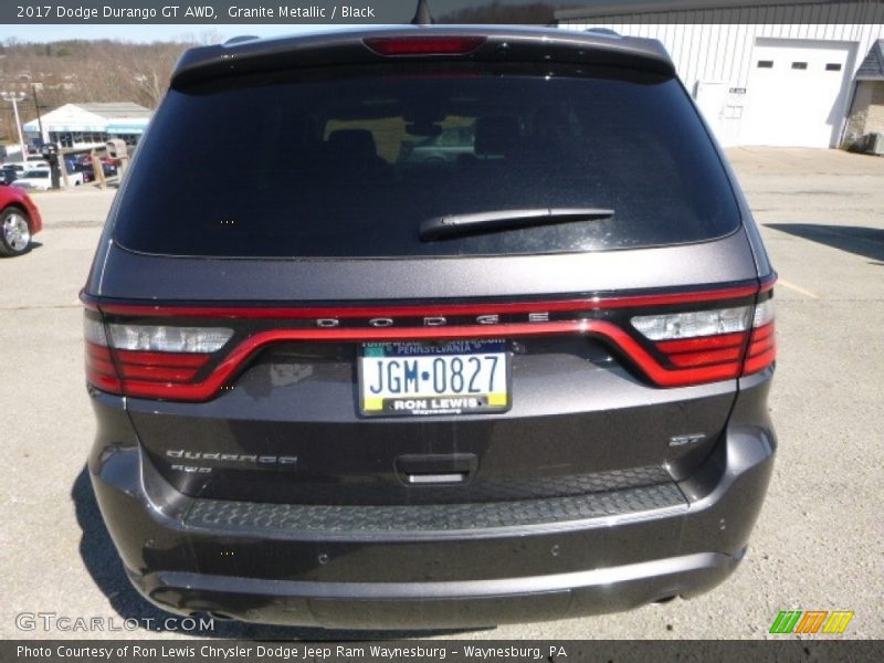 Granite Metallic / Black 2017 Dodge Durango GT AWD