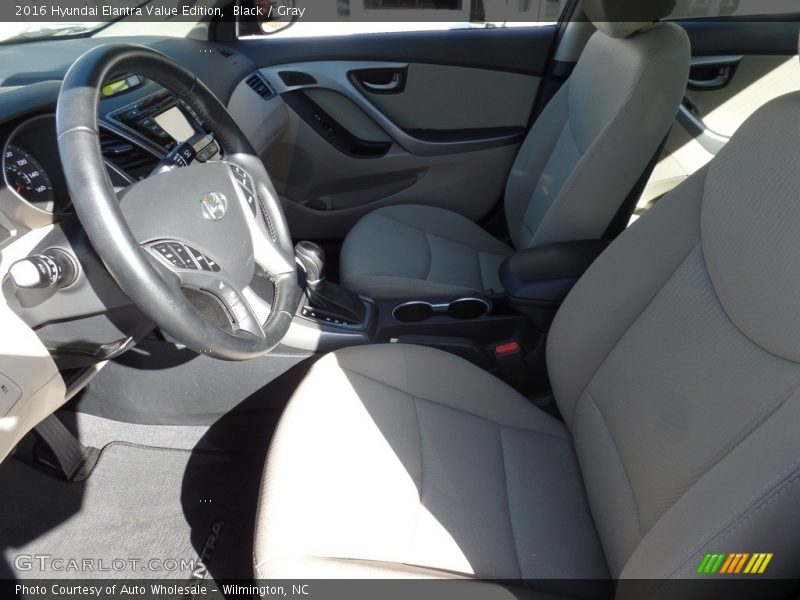 Black / Gray 2016 Hyundai Elantra Value Edition