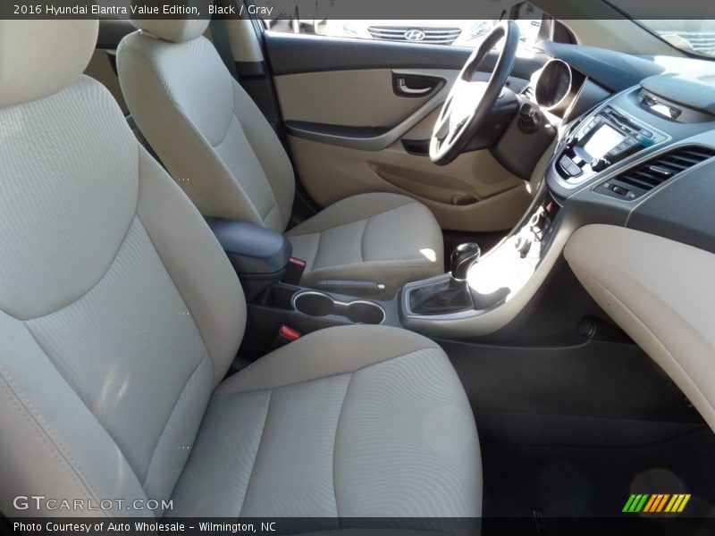 Black / Gray 2016 Hyundai Elantra Value Edition
