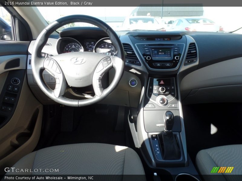 Black / Gray 2016 Hyundai Elantra Value Edition