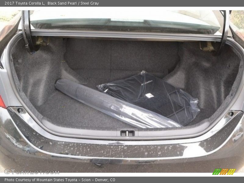 Black Sand Pearl / Steel Gray 2017 Toyota Corolla L