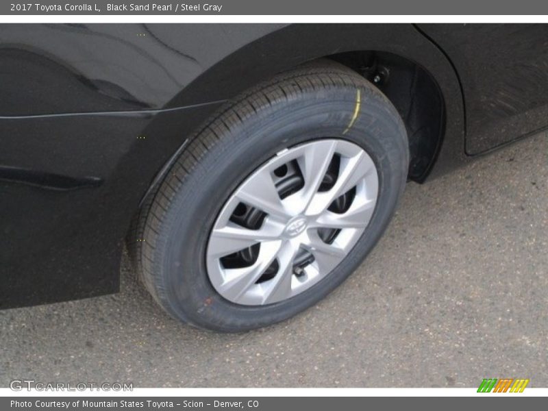 Black Sand Pearl / Steel Gray 2017 Toyota Corolla L