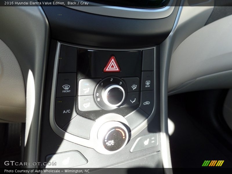 Black / Gray 2016 Hyundai Elantra Value Edition