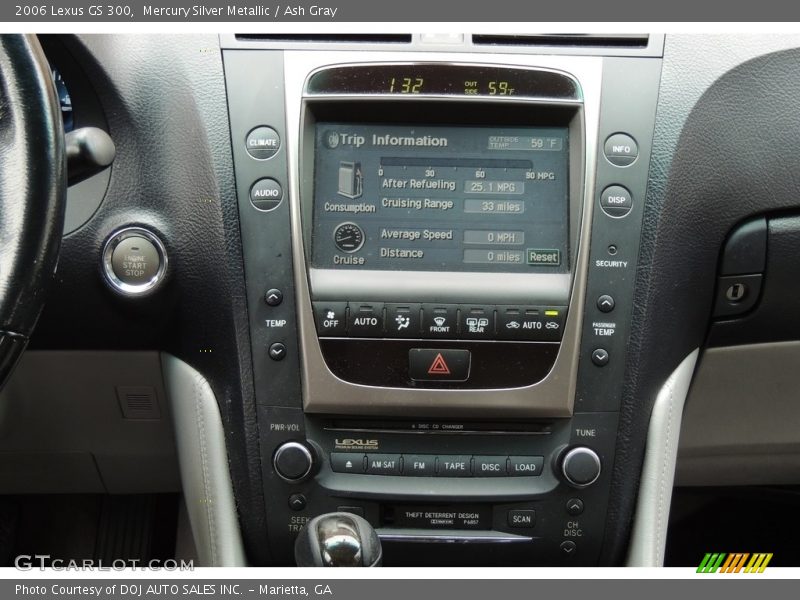 Mercury Silver Metallic / Ash Gray 2006 Lexus GS 300